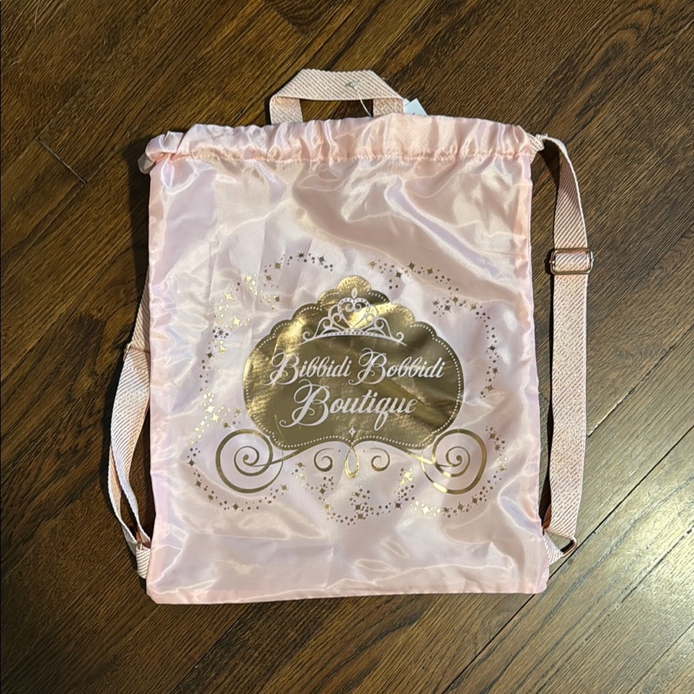 Disney Bibbidi Bobbidi Boutique Pink Drawstring Bag